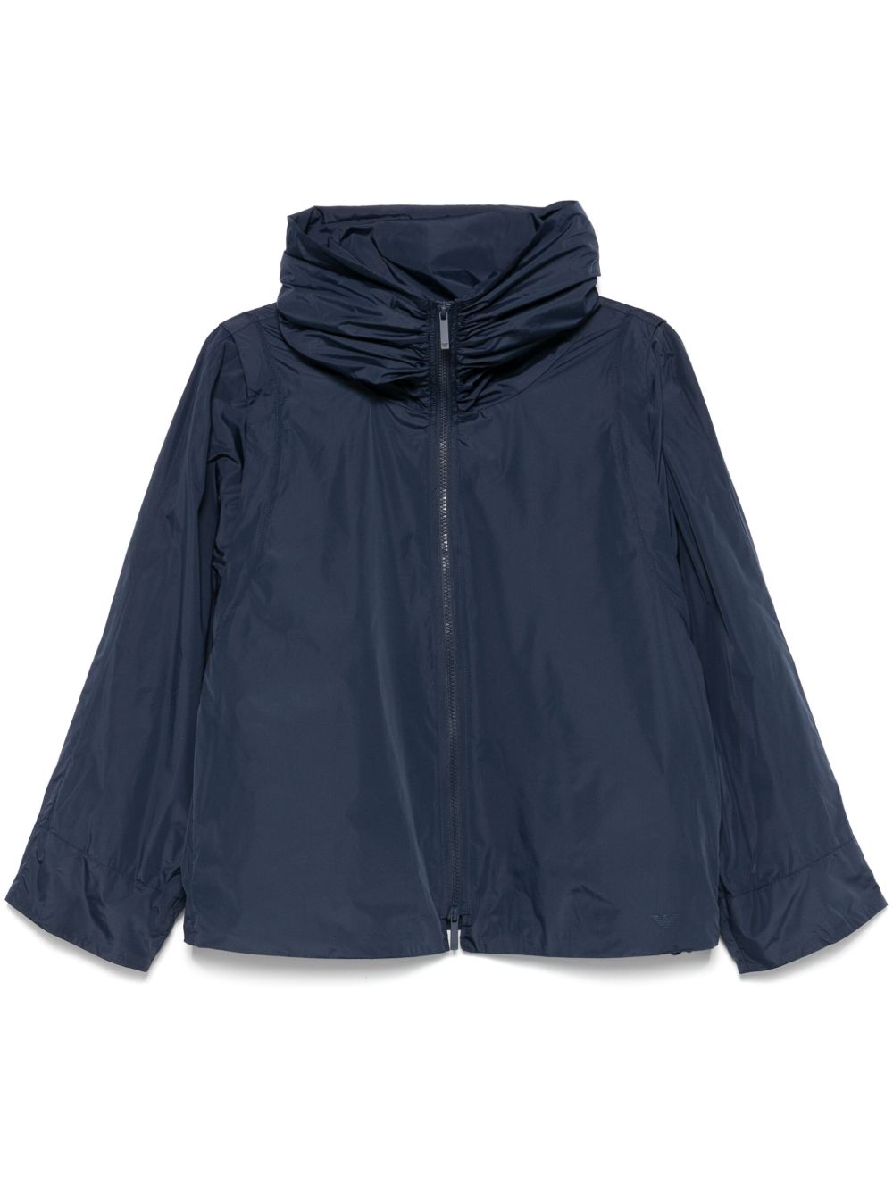 Hooded blouson jacket
