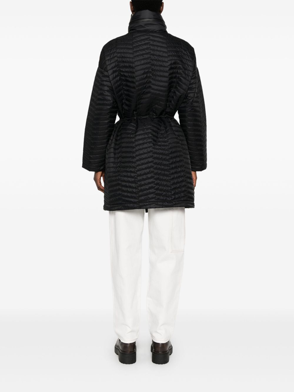 Nylon midi coat