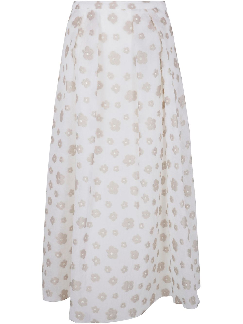 Printed midi skirt