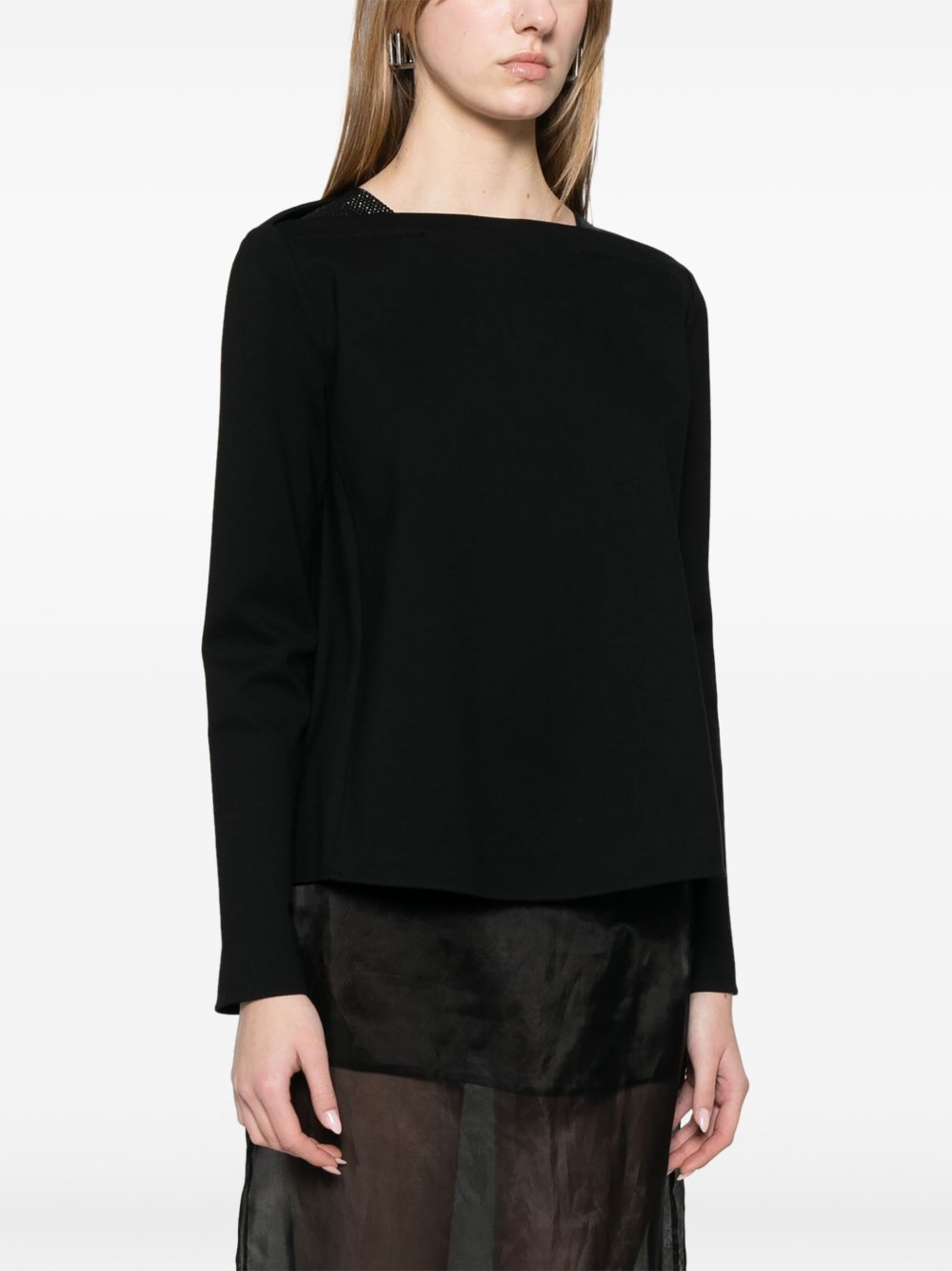 Boat neck sweater