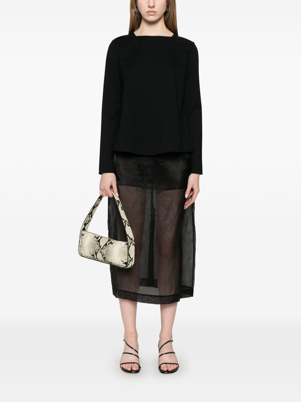 Boat neck sweater