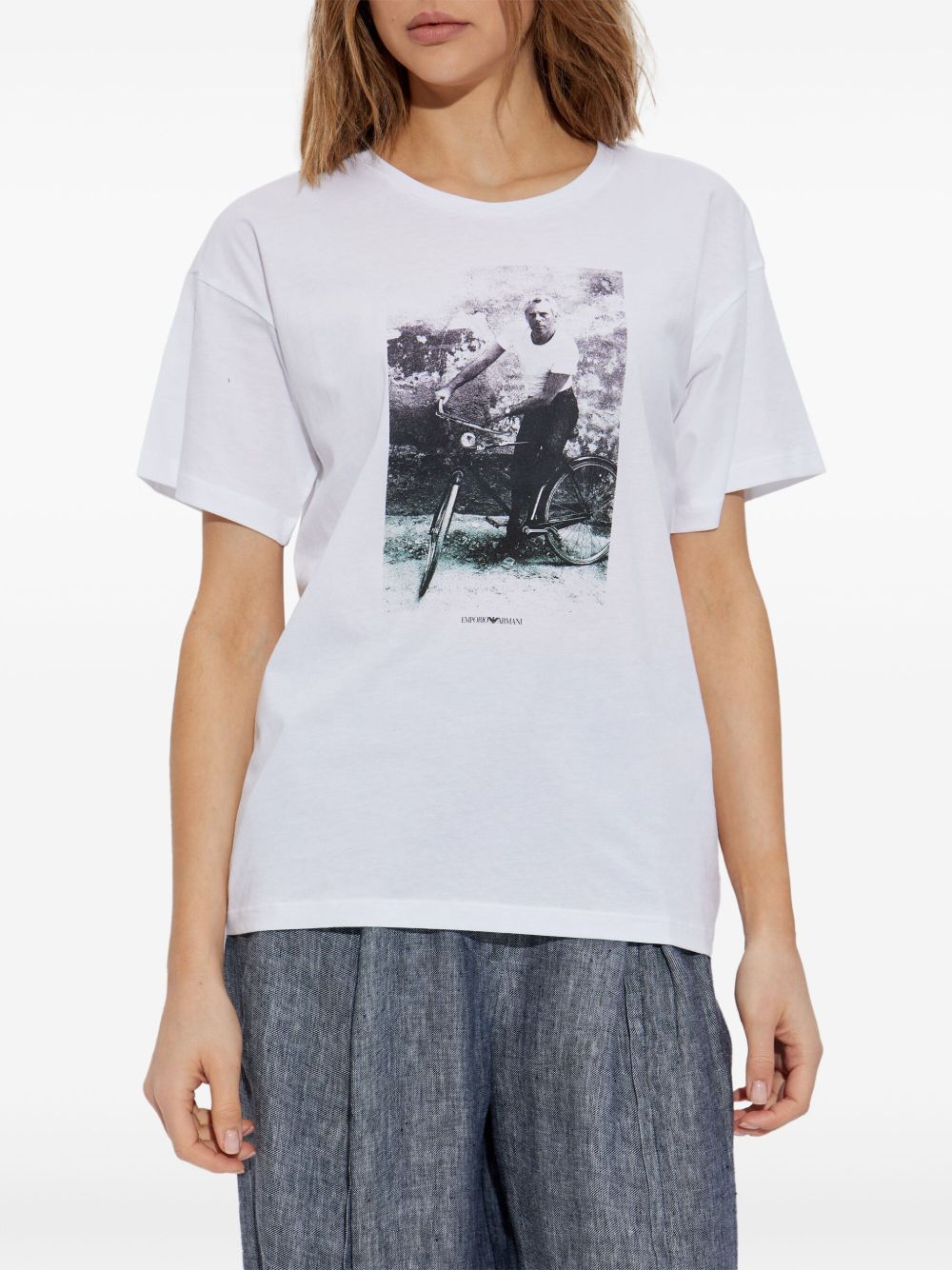 Printed cotton t-shirt