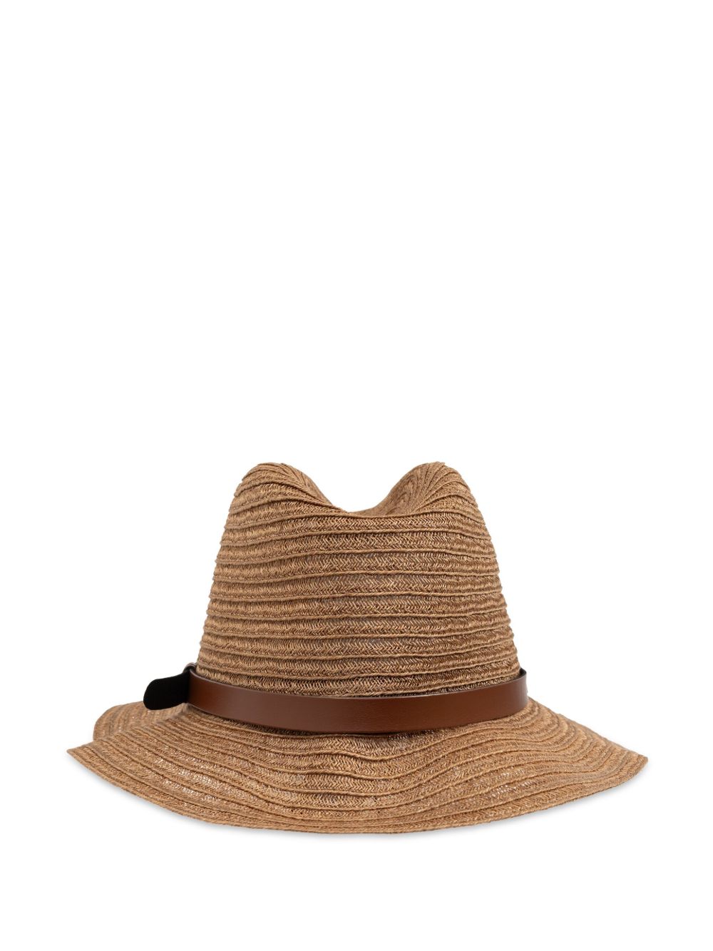 Straw fedora hat