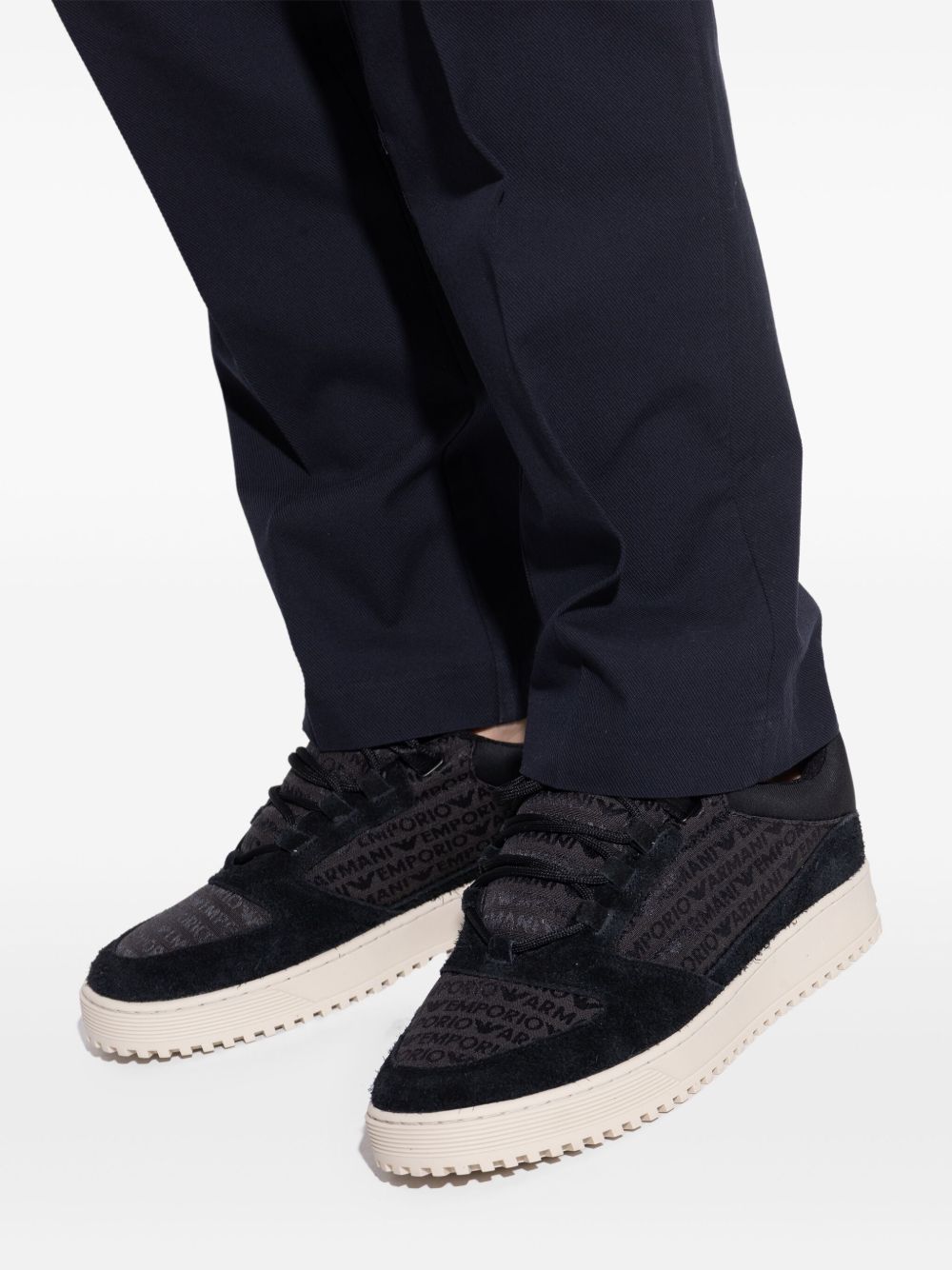 Suede leather sneakers