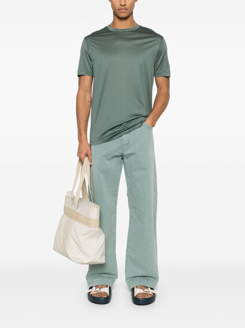 Denim cotton jeans