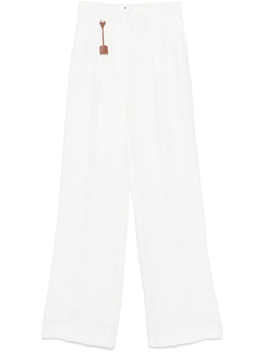 Linen blend trousers