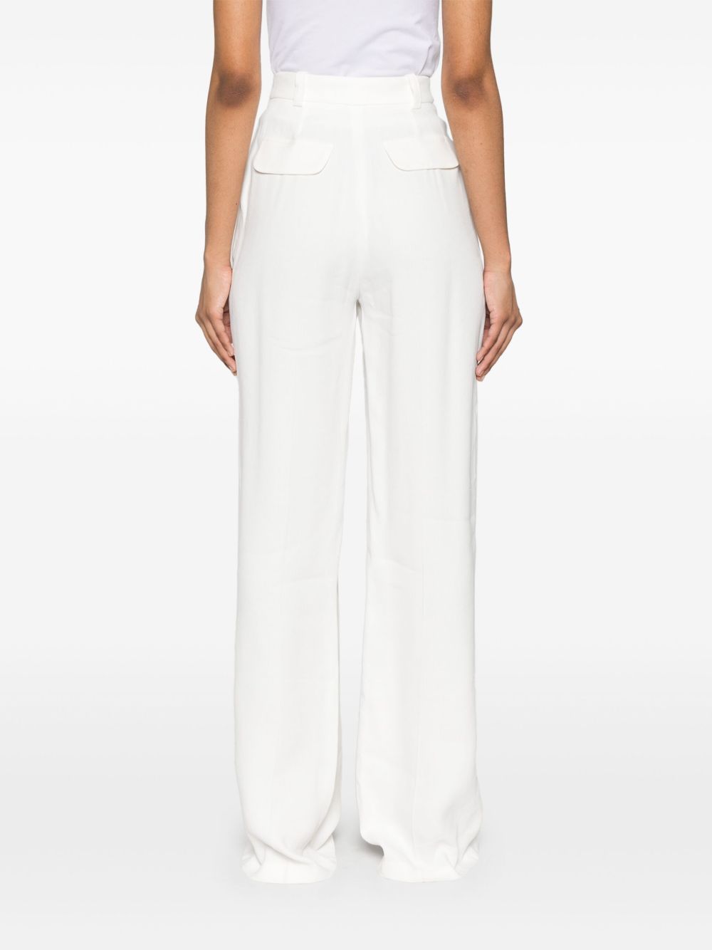 Linen blend trousers