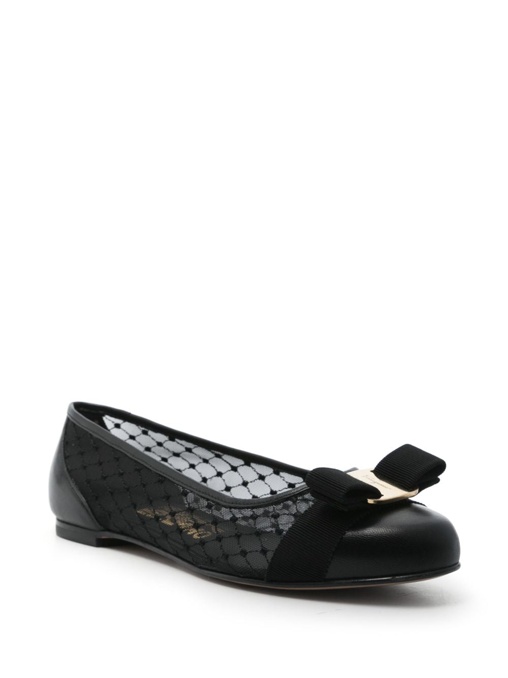 Varina mesh leather ballet flats