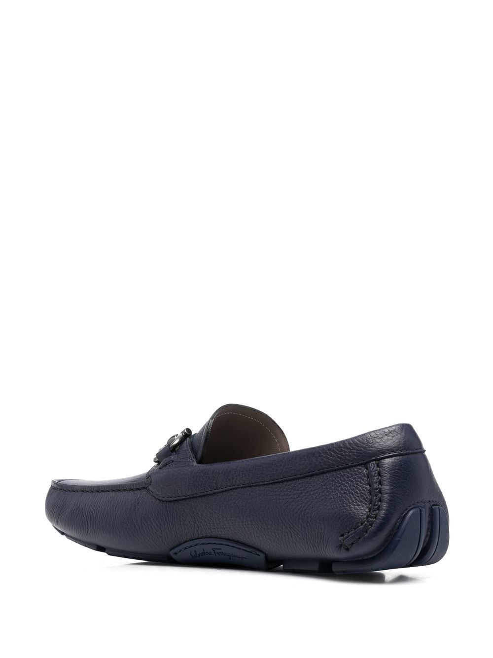 Gancini leather loafers