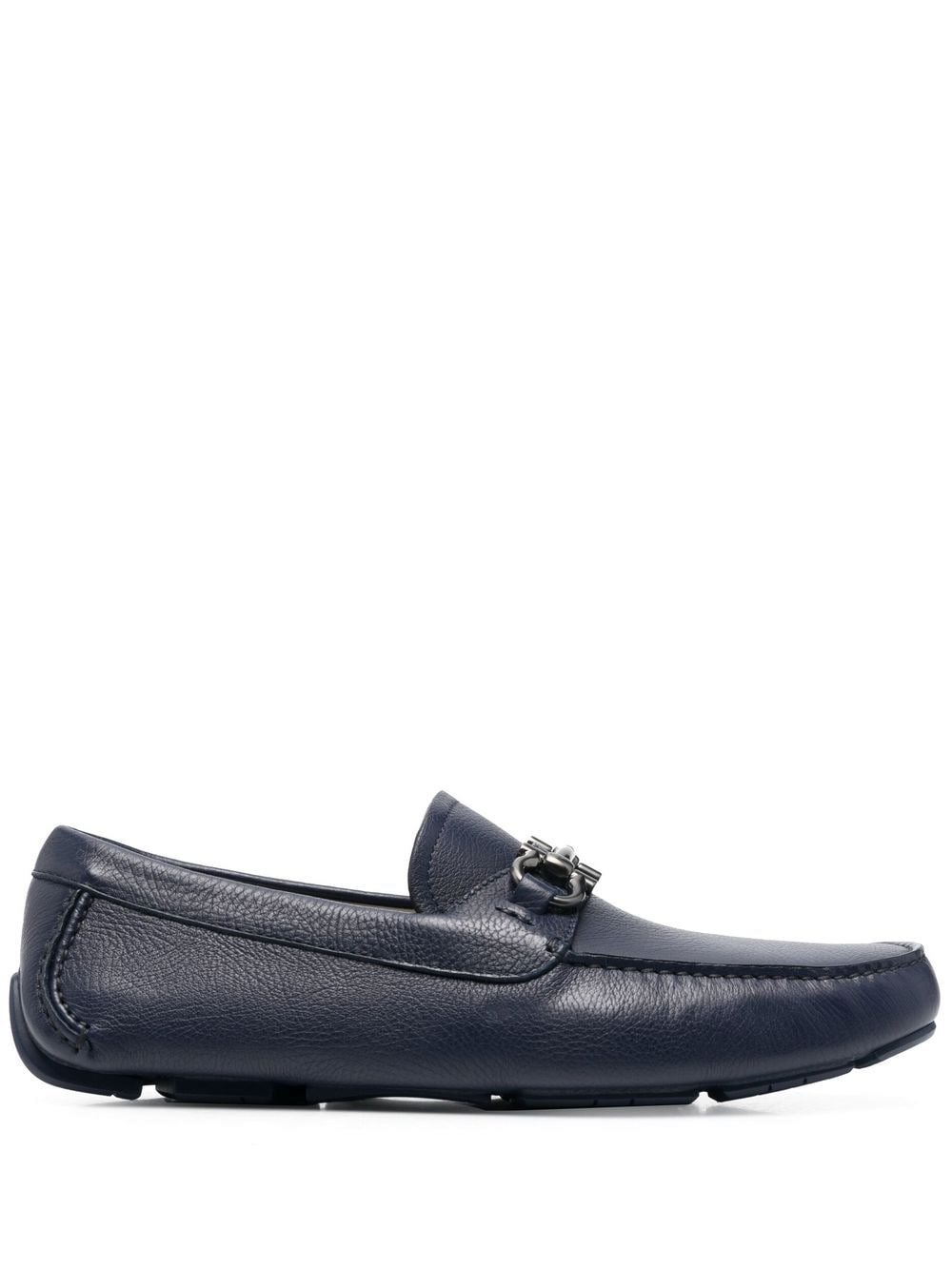 Gancini leather loafers