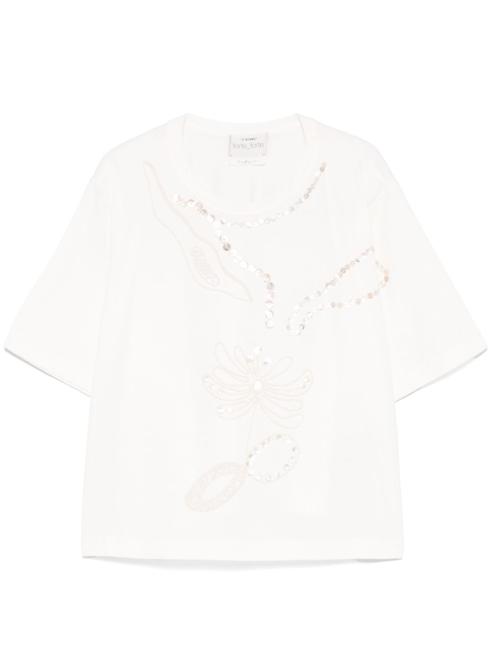 Embroidered cotton t-shirt