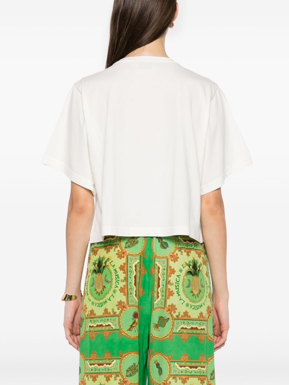 Embroidered cotton t-shirt