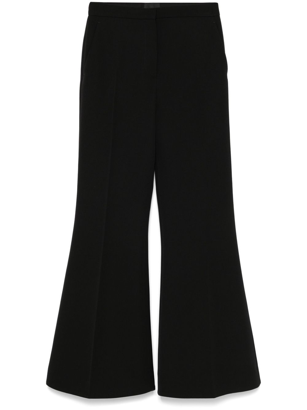 Wool flared trousers
