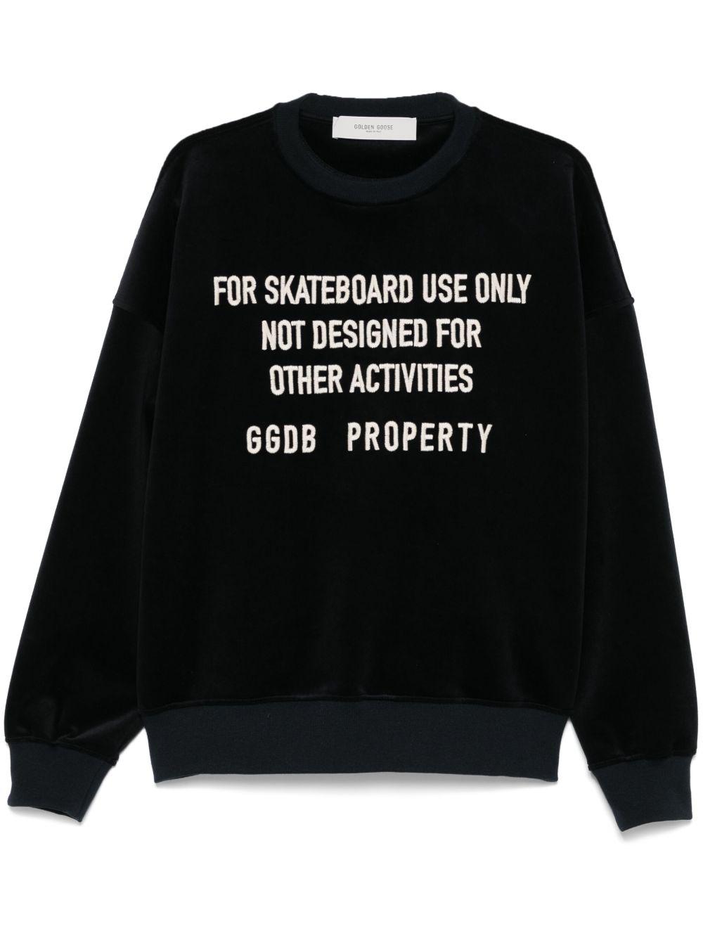 Chenille crewneck sweatshirt