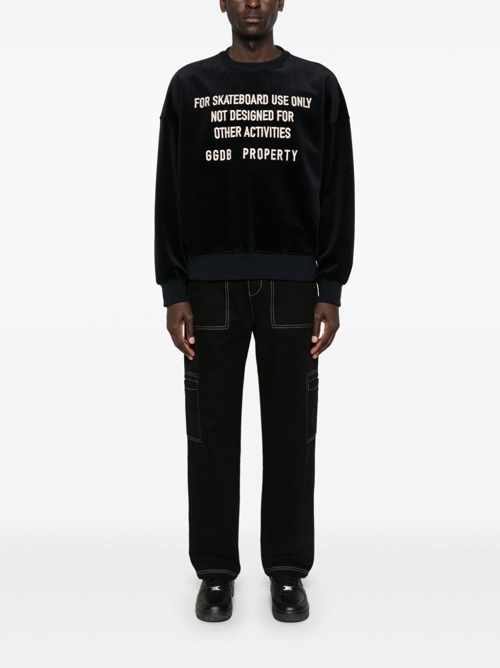 Chenille crewneck sweatshirt