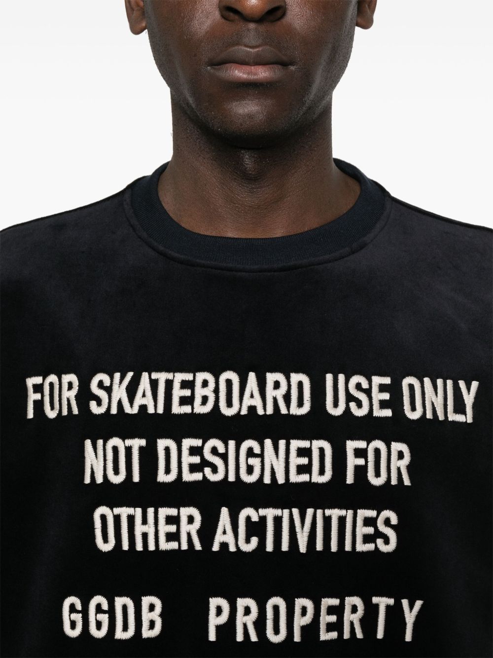 Chenille crewneck sweatshirt
