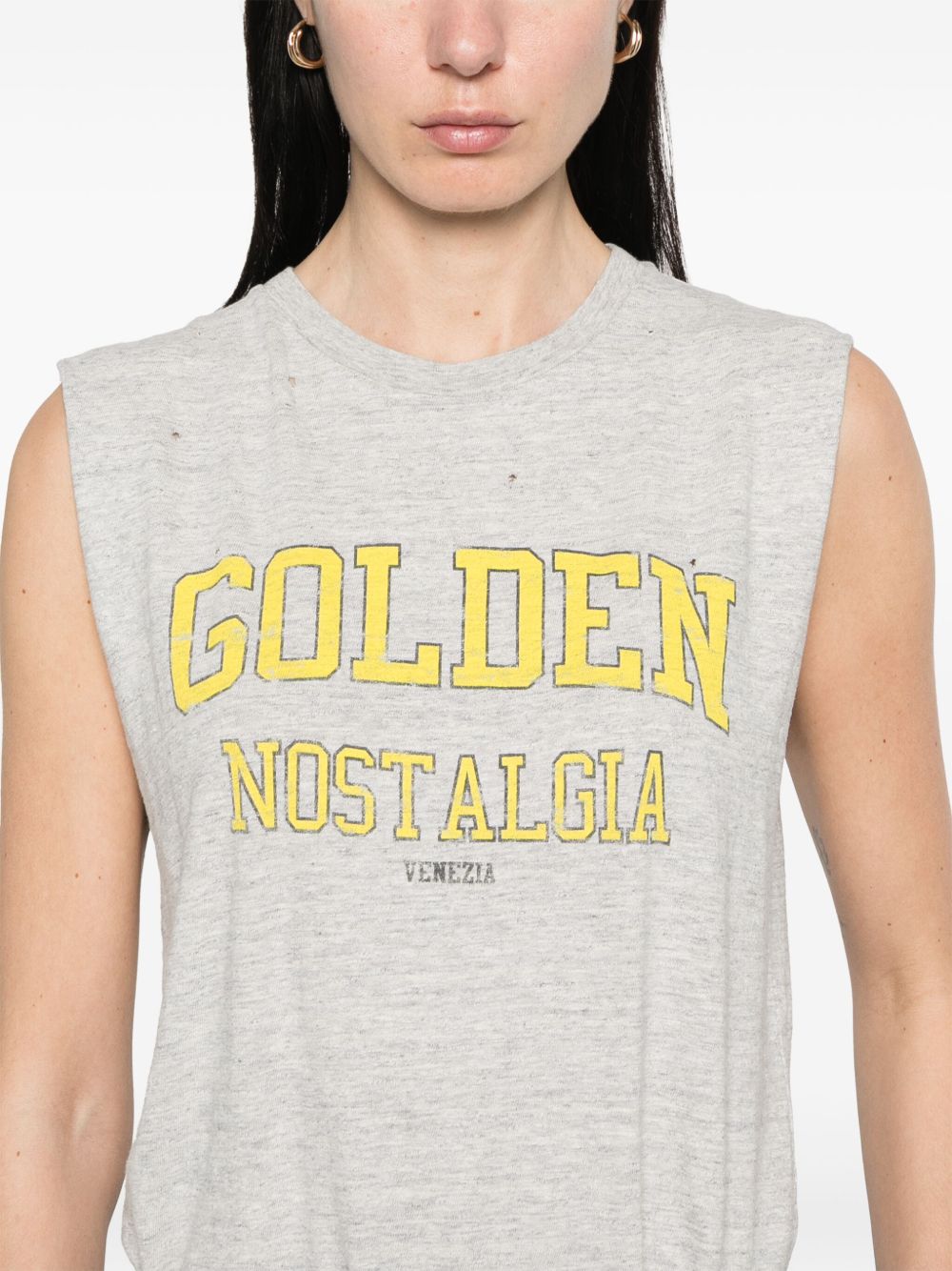 Logo cotton tank top