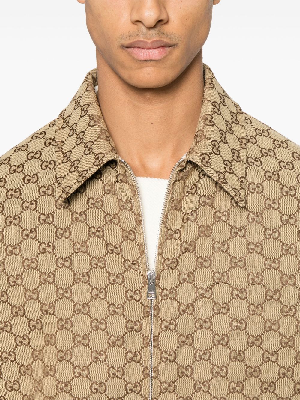 Gg supreme canvas overshirt