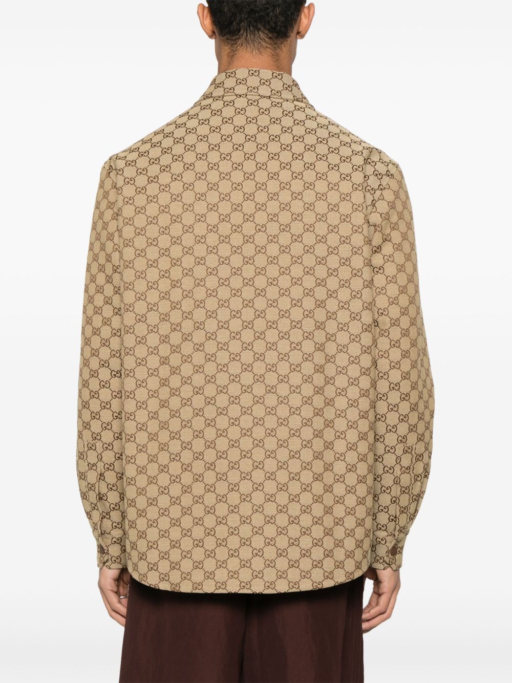 Gg supreme canvas overshirt
