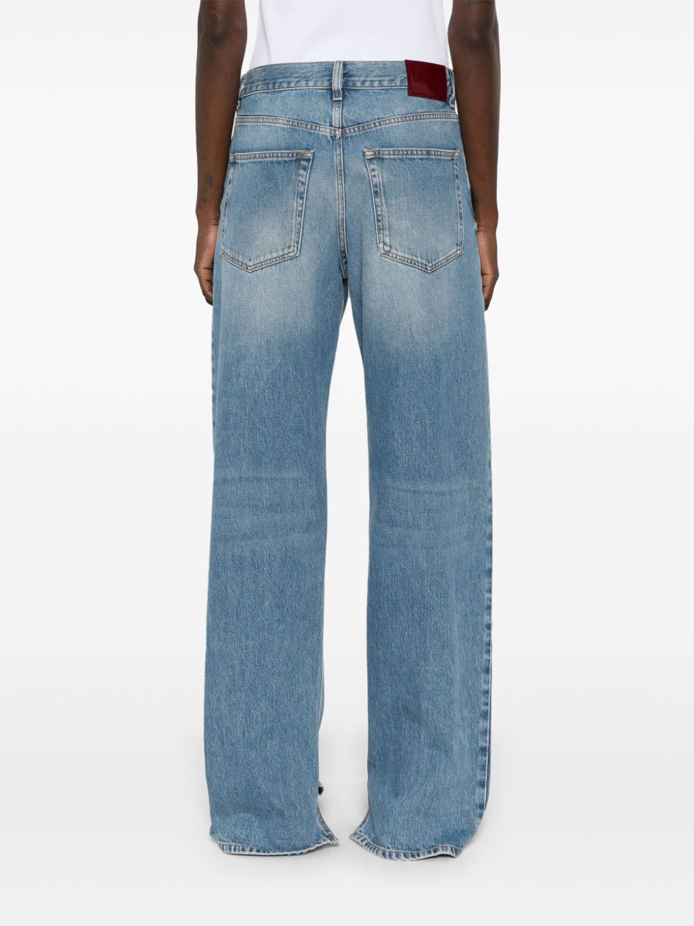 Boyfriend denim cotton jeans