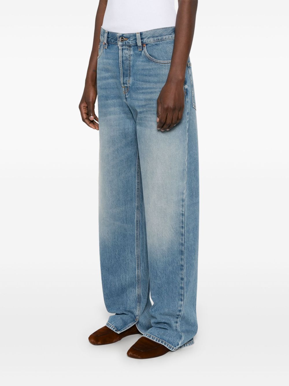 Boyfriend denim cotton jeans