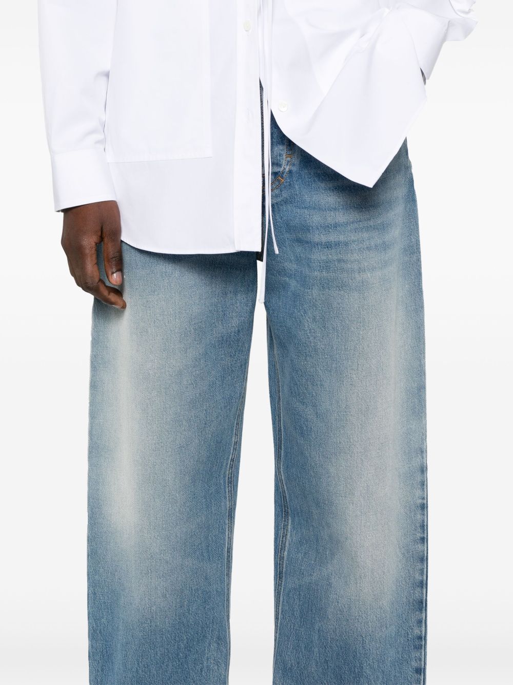 Boyfriend denim cotton jeans