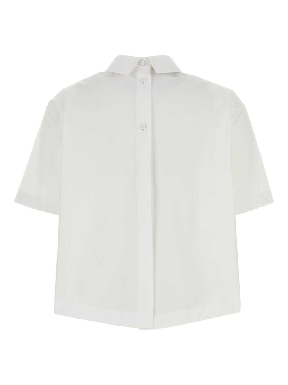 Cotton cropped shirt