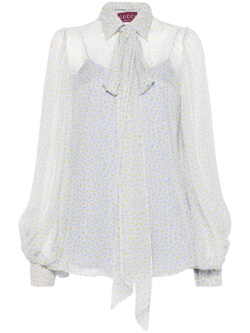Chiffon silk shirt