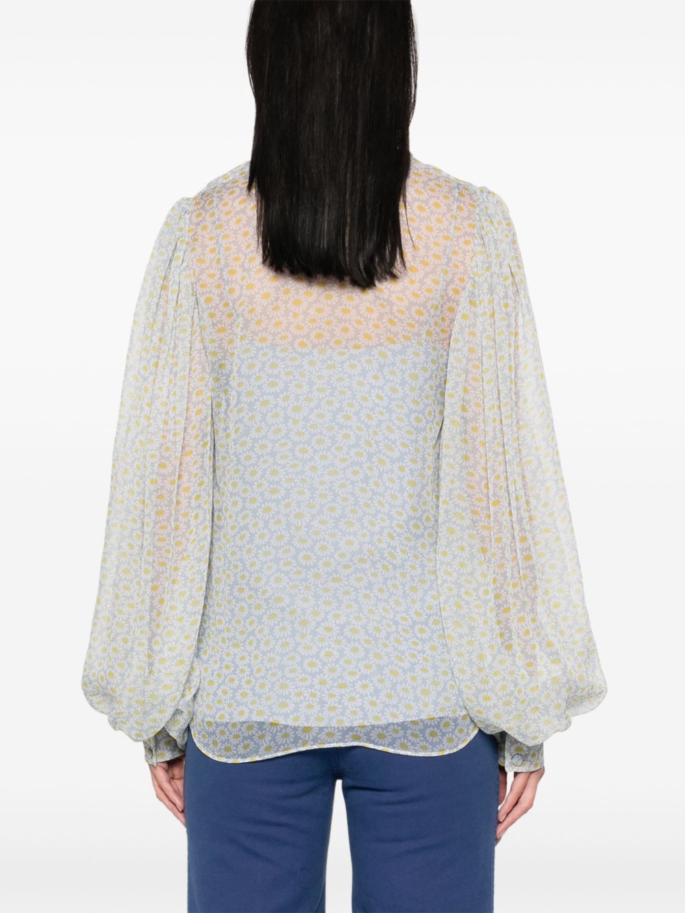 Chiffon silk shirt