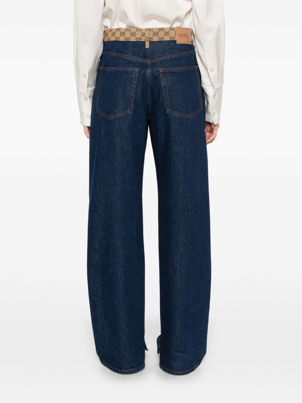 Gg detail boyfriend denim jeans