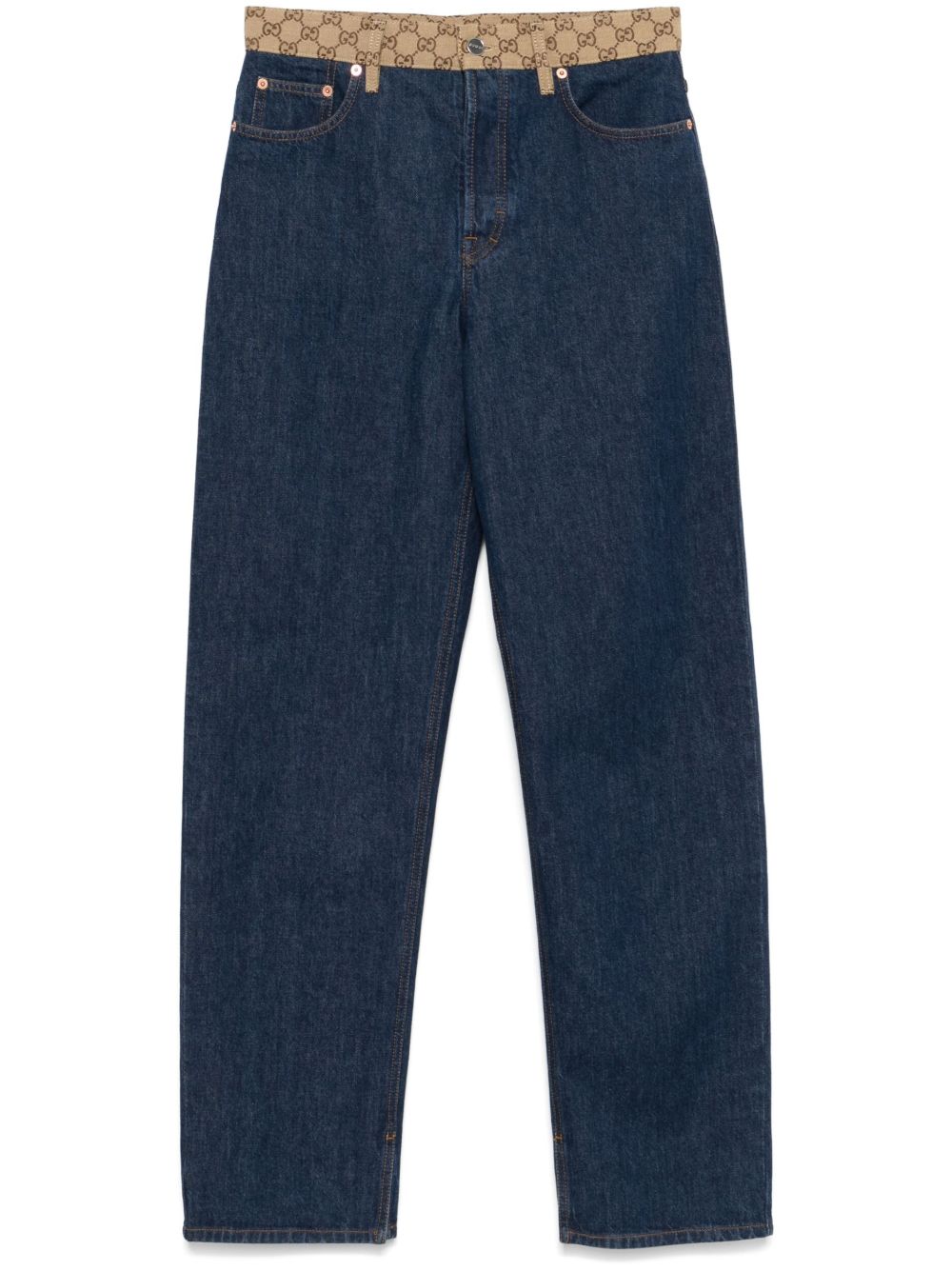 Gg detail boyfriend denim jeans