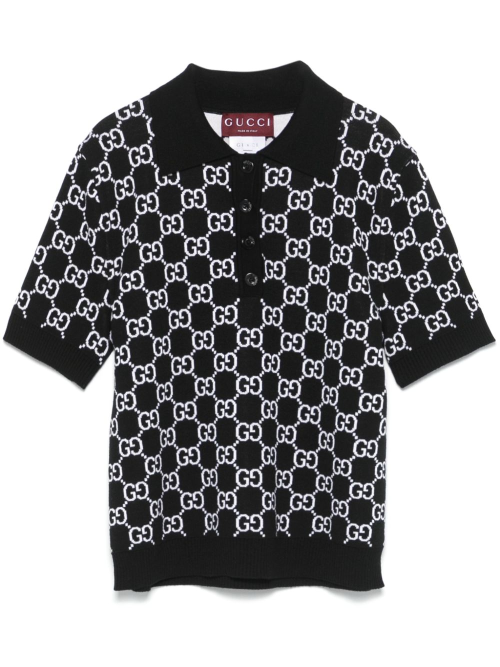 Gg supreme wool polo shirt