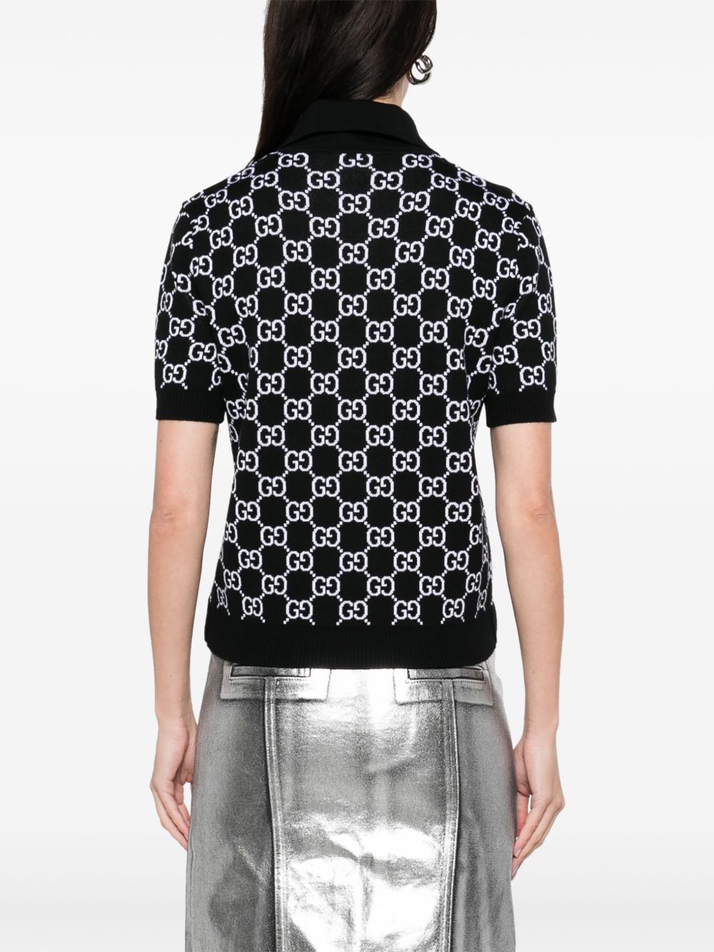 Gg supreme wool polo shirt