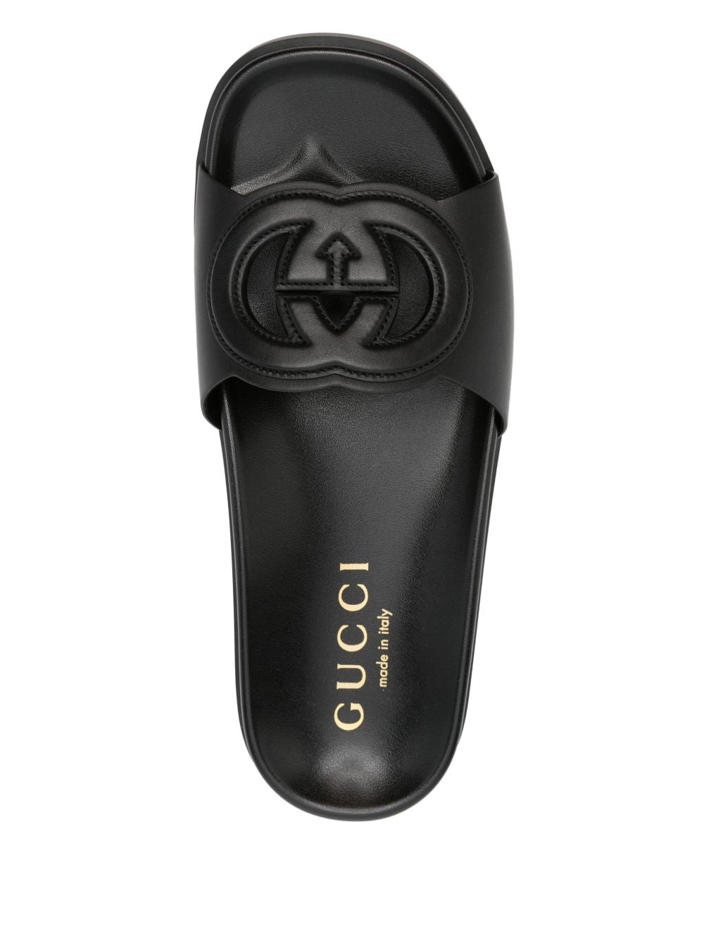 Gucci cut leather sandals