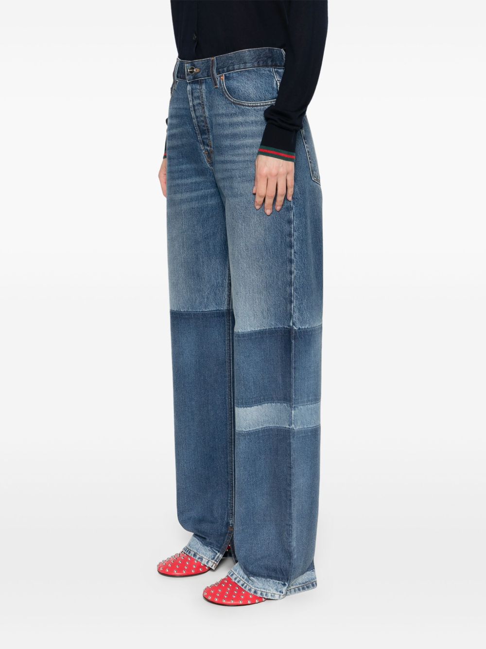 Boyfriend denim cotton jeans