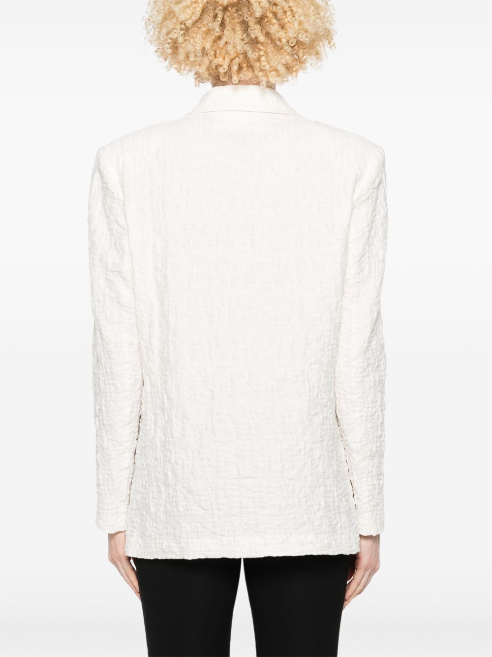 Cotton blend blazer jacket
