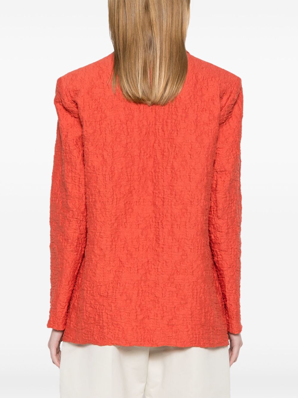 Cotton blend blazer jacket