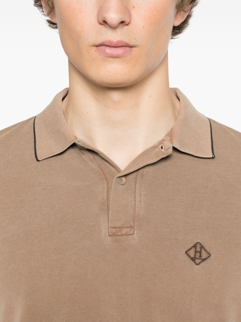 Logo cotton polo shirt