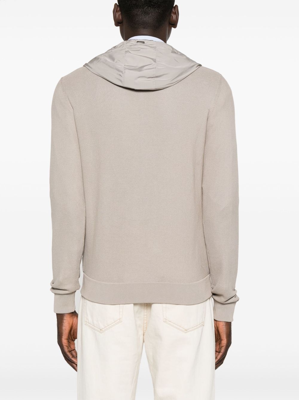Nylon and cotton blouson jacket