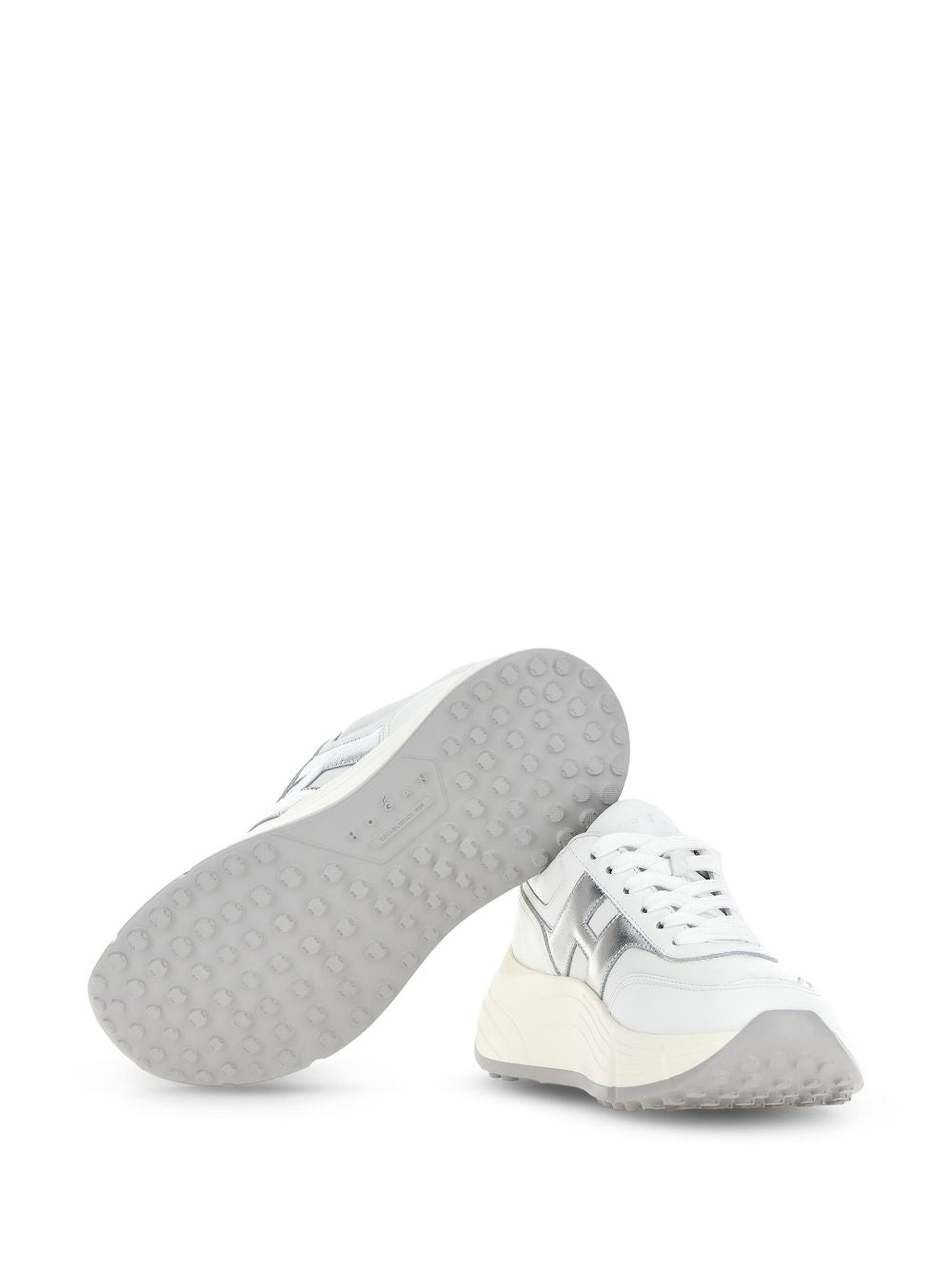 Hi-fi leather sneakers