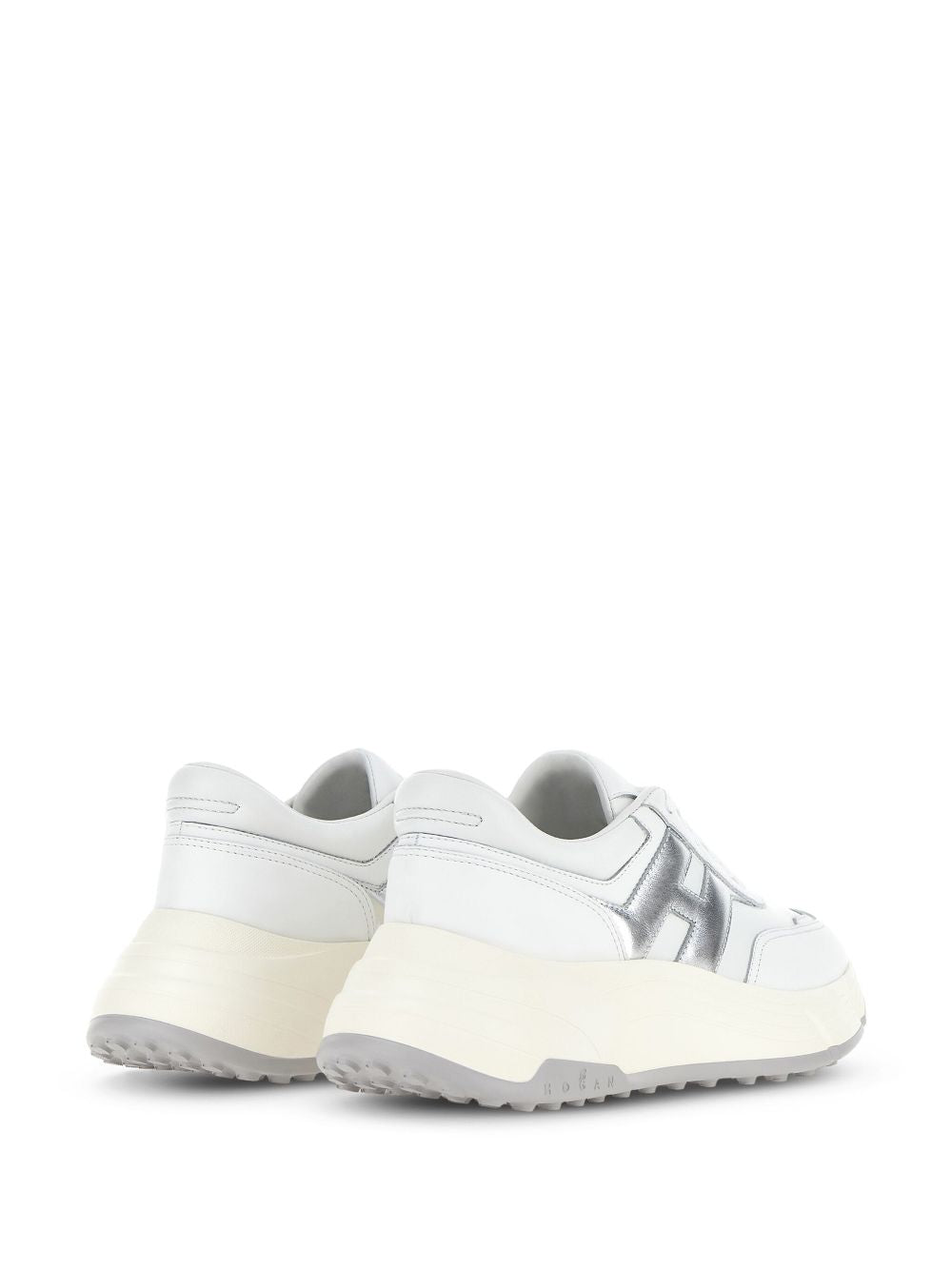 Hi-fi leather sneakers