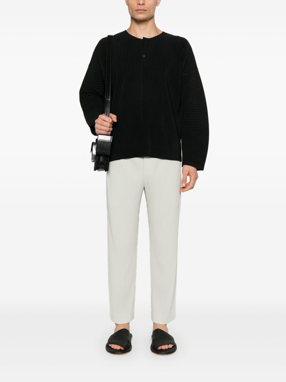 Tailored pleats trousers