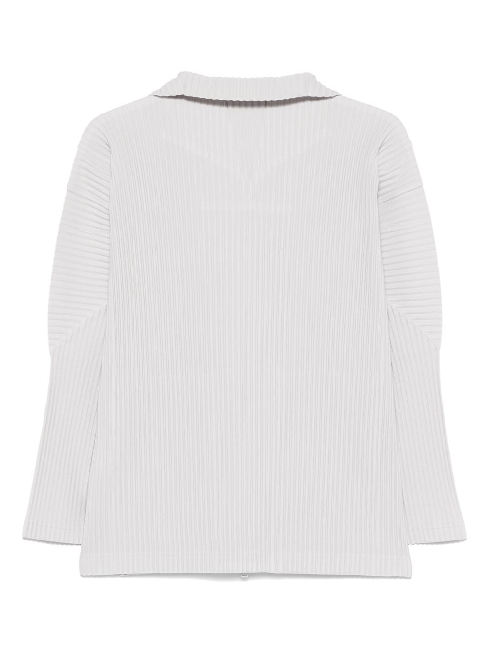 Pleated zipped shirt