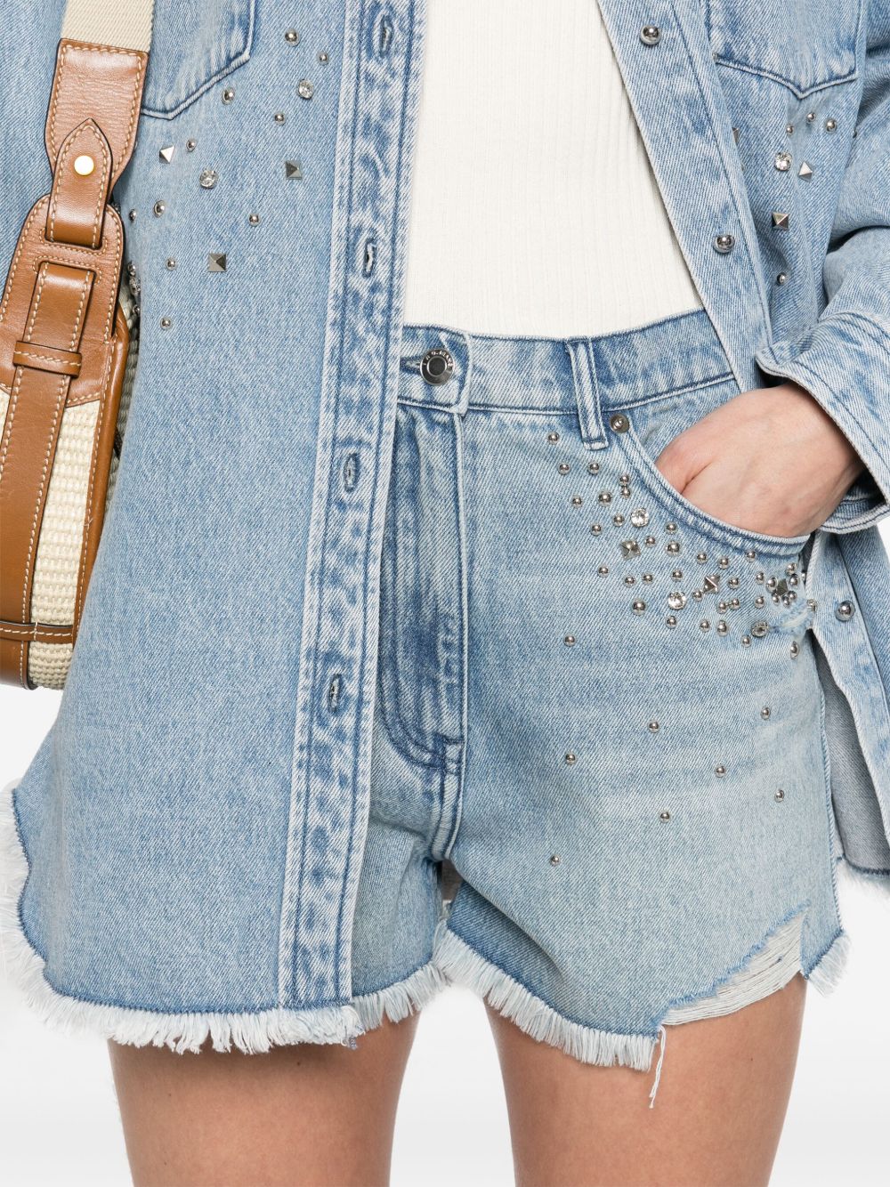 Korry denim cotton shorts