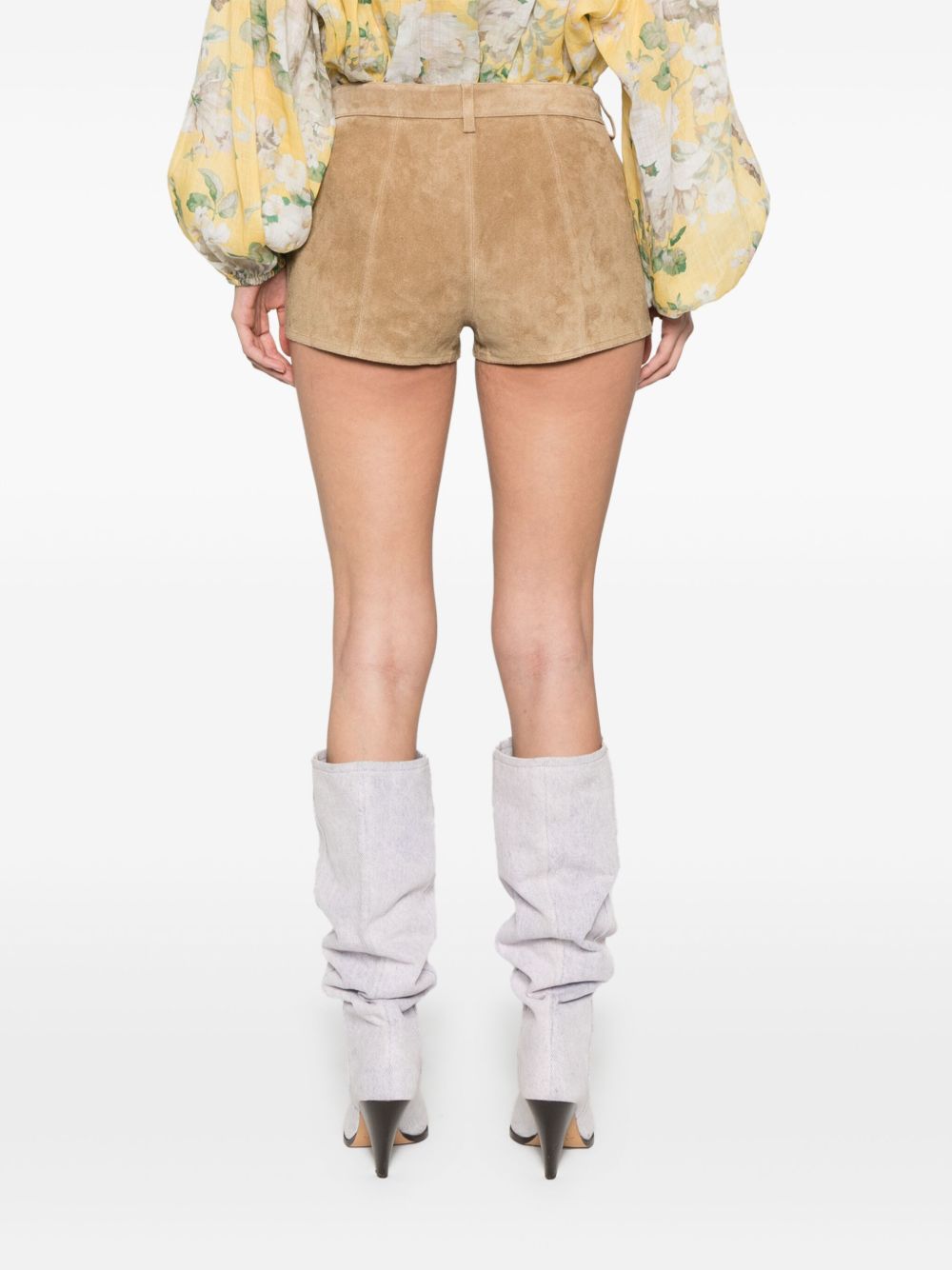 Delma leather shorts
