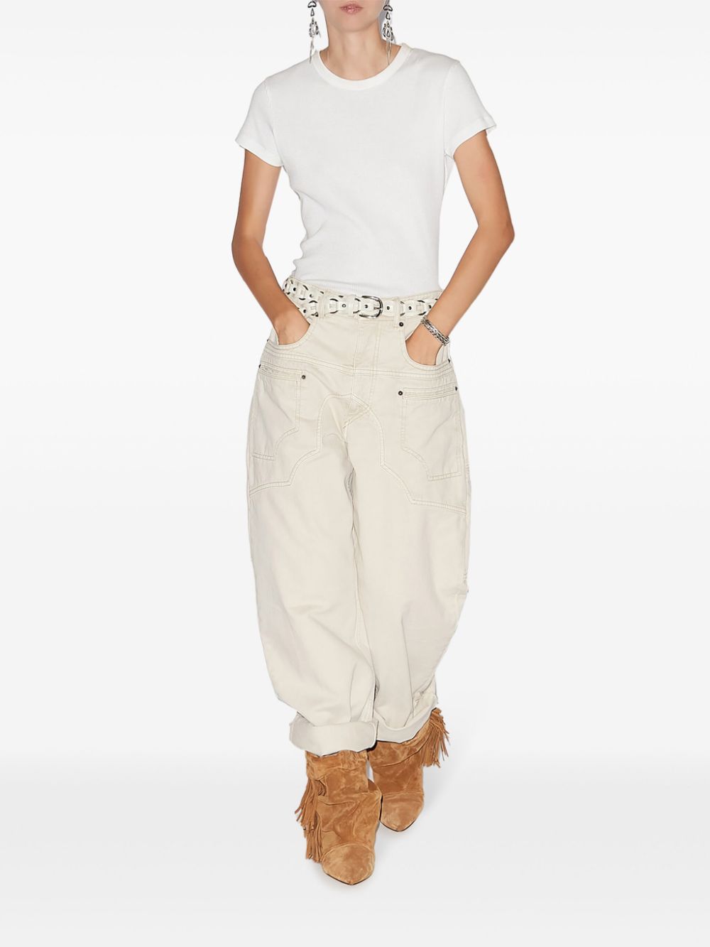 Beryl denim cotton jeans