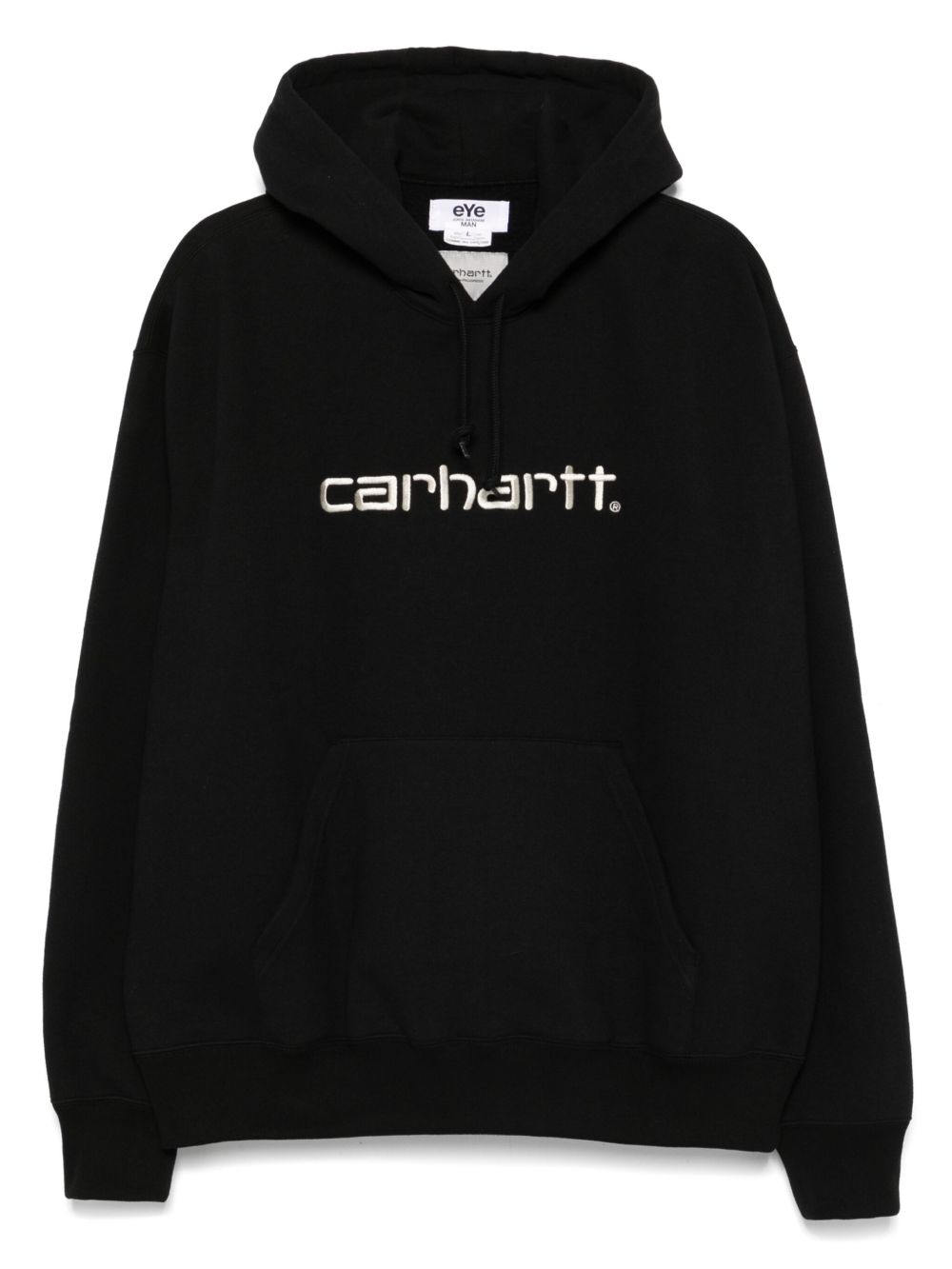 Printed cotton hoodie