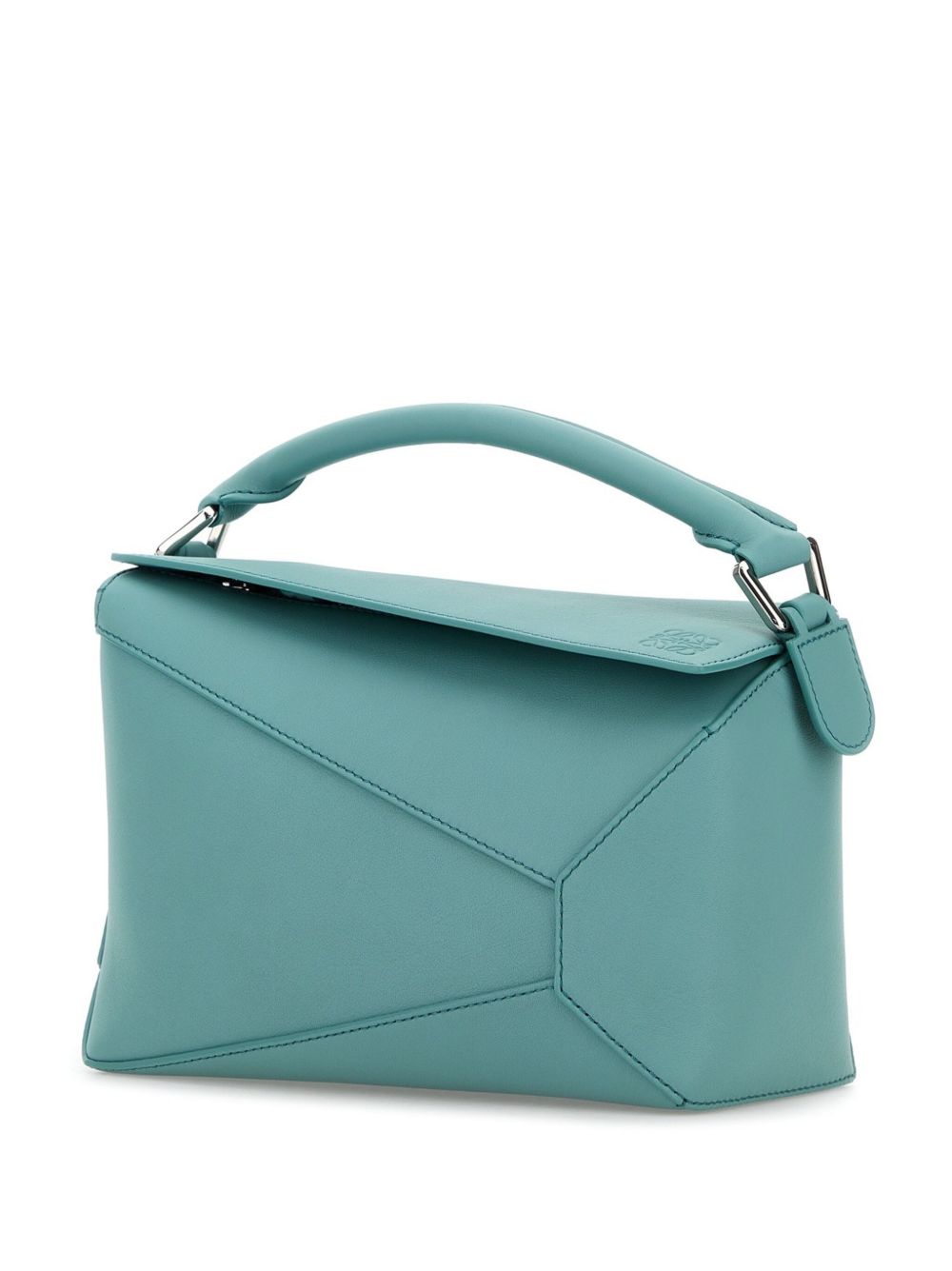 Puzzle edge small leather handbag