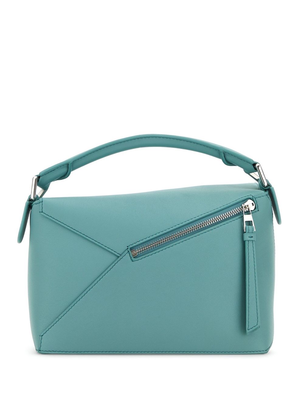 Puzzle edge small leather handbag