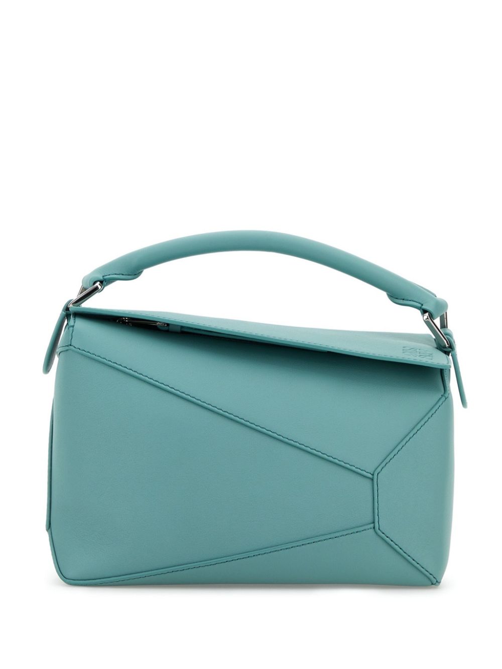 Puzzle edge small leather handbag